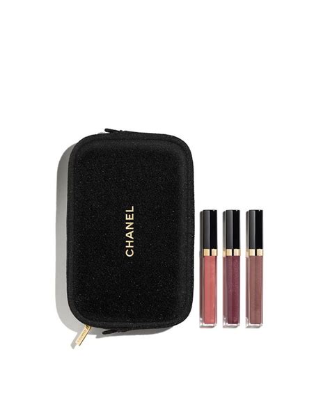 chanel holiday sheer sensation lipgloss 3-piece set